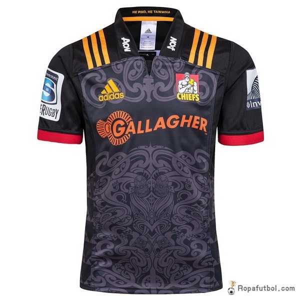 Camiseta Rugby Chiefs Replica Primera Ropa 2018 Negro